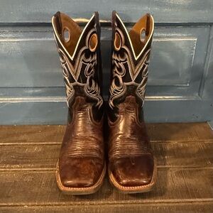 Ariat Crossfire Dark Brown Western Boots | Square Toe | Men’s 10EE